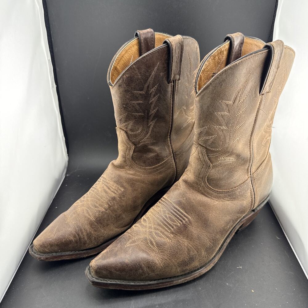 Boulet 1828 Cowboy Boots Mens 10 Hillbilly Golden Leather Western Made Canada